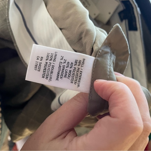 Banana Republic Ryan Fit Wool Blend Dress Pants Size 4 New with Tags - Picture 8 of 9